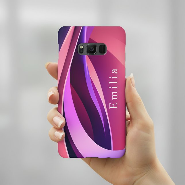 Para Samsung Galaxy Capa de Telefone Roxa Personalizada (Criador carregado)