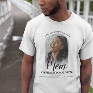 Para sempre amar a mãe   Foto Memorial T-Shirt