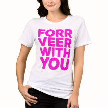 "Para Sempre Com Você" Camiseta Citação Rosa Bold