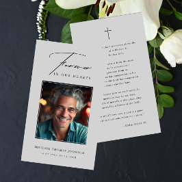 Para Sempre Em Nossos Corações Foto Cartão De Oraç