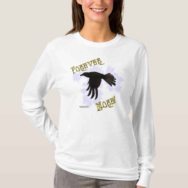 Para sempre mais camisa longa da Capa das senhoras (Frente)