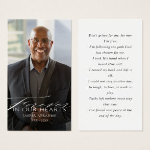 Para sempre no nosso Cartão de condolências de Fot