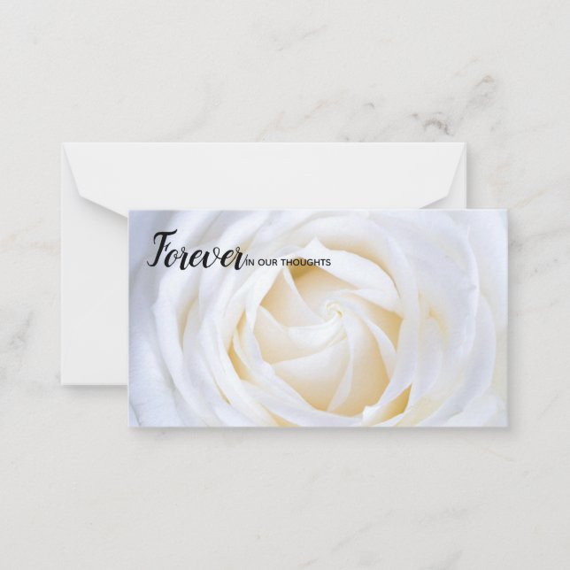 Para sempre no nosso cartão florista Thoughts (Frente)