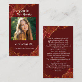 Para sempre no nosso coração Foto Cartão de Oração