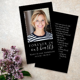 Para sempre no nosso coração Foto Cartão de Oração