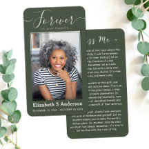 Para sempre no nosso coração Foto Cartão de Oração