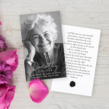 Para sempre no nosso coração Foto Cartão de Oração