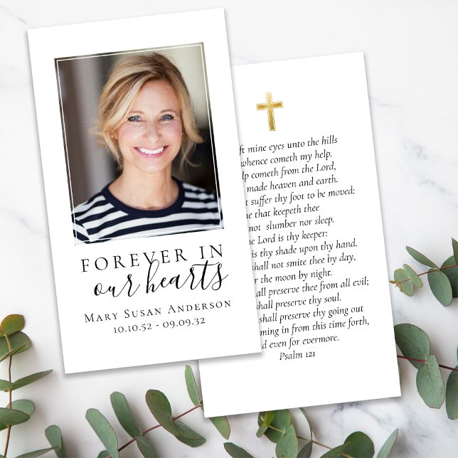 Para sempre no nosso coração Foto Cartão de Oração (Criador carregado)