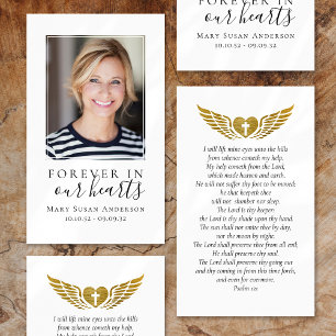 Para sempre no nosso coração Foto Cartão de Oração