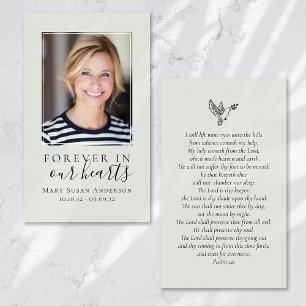 Para sempre no nosso coração Foto Cartão de Oração