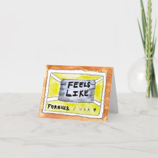 Para sempre| Quarentena COVID-19 Cartão Coronavíru