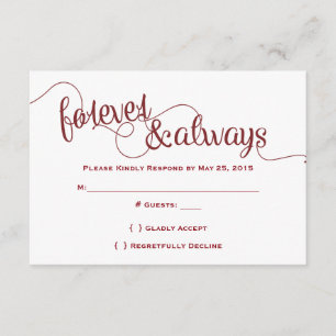 Para sempre & sempre RSVP