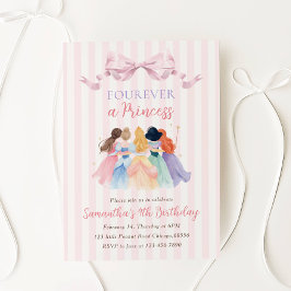Para Sempre uma Princesa Convite para Festa de Ani