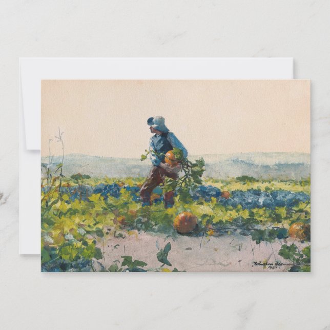 Para ser um menino de fazendeiro | Winslow Homer (Frente)