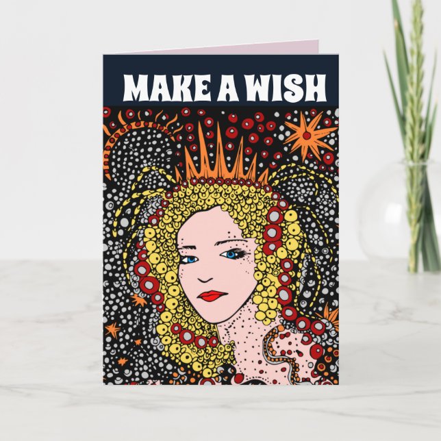 PARA SEU ANIVERSÁRIO CARTÕES DE RAINHA BONITO (Frente)