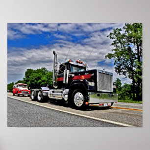 Para trás no poster preto do Superliner