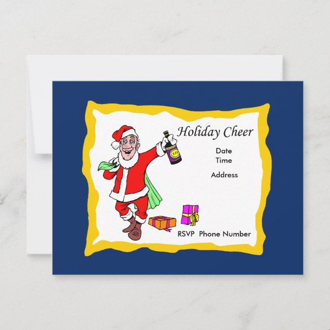 Para Um Cartão De Convite Muito Animado (Frente)