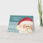 Para um garoto especial do Papai Noel. Cartões de<br><div class="desc">Feliz Natal para um Menino/Menina Muito Especial ( opcional ) de Papai Noel. Nome de criança personalizada e texto Cartões de Saudação de Natal assinados por Papai Noel. Cartões e presentes disponíveis na Categoria Natal e Ano Novo da nossa loja.</div>