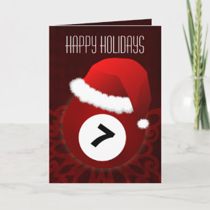 para um jogador de bilhar Cartões de Natal