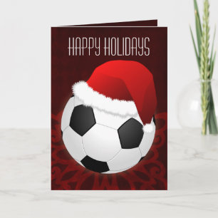 para um jogador de futebol Cartões de Natal
