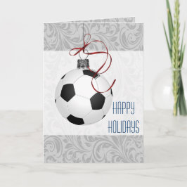 para um jogador de futebol Cartões de Natal