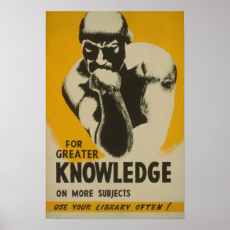 Para uma Poster WPA Vintage da Biblioteca de Conhe