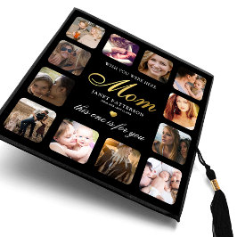 Para Você Mãe Foto Tributar Boné de formatura Topp