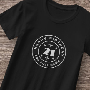 Parabéns 21 anos Jovem T-Shirt