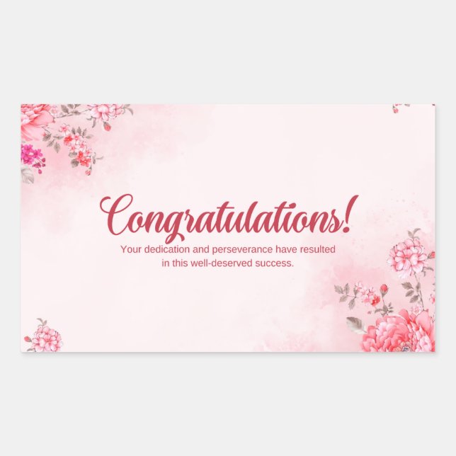 Parabéns adesivos (Frente)