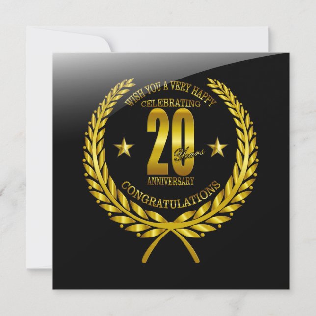 Parabéns ao 20º Aniversário (Frente)