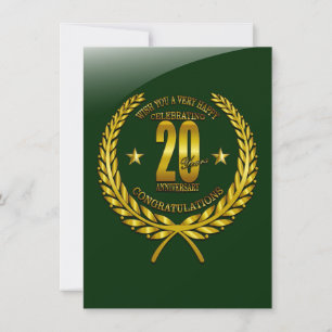 Parabéns ao 20º Aniversário