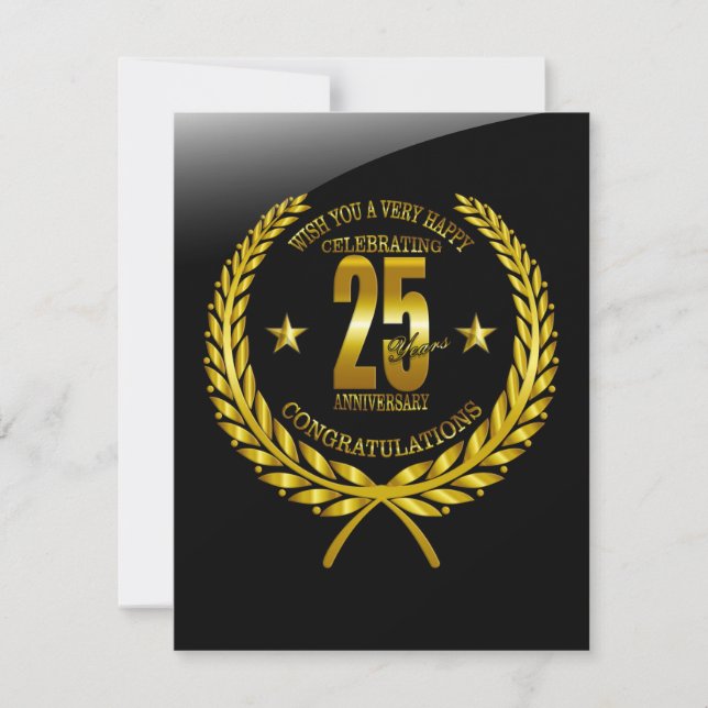 Parabéns ao 25º Aniversário (Frente)