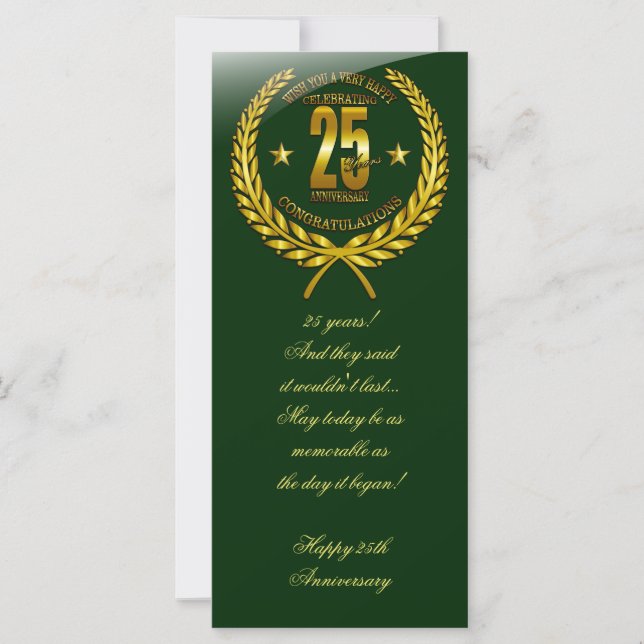 Parabéns ao 25 (Frente)