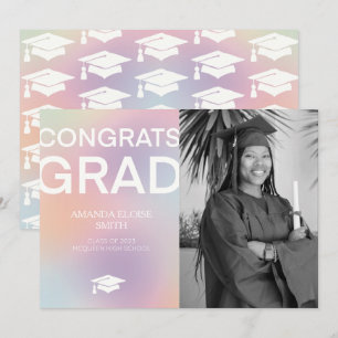 Parabéns ao Graduado Anúncio de Foto de Formatura 