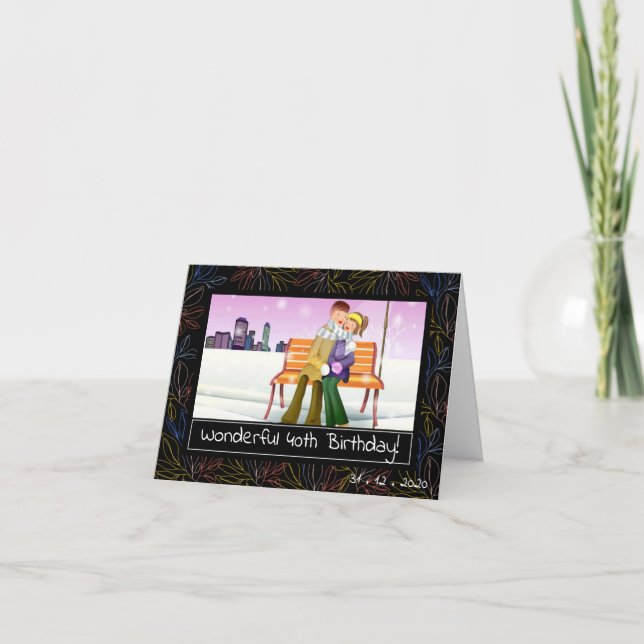 Parabéns ao meu cartão de saudação Hubby (Frente)