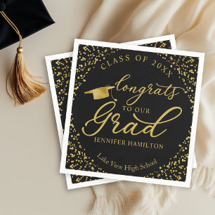 Parabéns ao Nosso Graduado Guardanapos de Formatur
