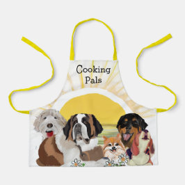 Parabéns Cachorro Feliz Apron