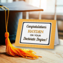 Parabéns! Cartão de Graduação de Doutorado