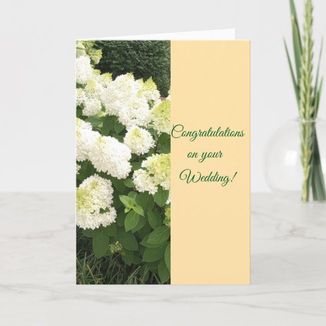 Parabéns, Cartão de Saudação de Casamento Dobrado (Frente)