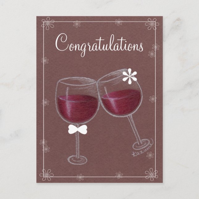 Parabéns! Cartão Postal (Frente)