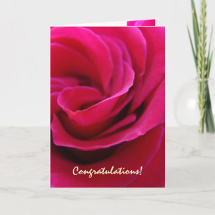 Parabéns! Cartões Pin Rosa Flor Casamentos