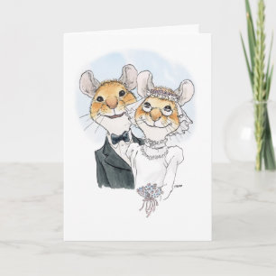 Parabéns de Casamento para um casal maduro Cartão