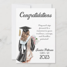 Parabéns de Garota Floral de Watercolor