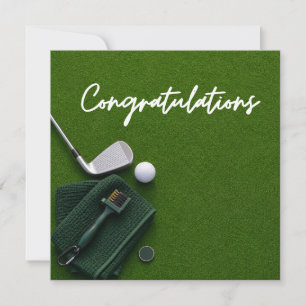 Parabéns de golfe para golfista