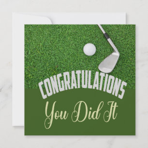 Parabéns de golfe que você fez isso para jogar gol
