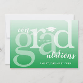 Parabéns de Graduação de ConGRADulações Verdes