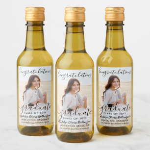 Parabéns de Graduação Foto - Script Preto Mini