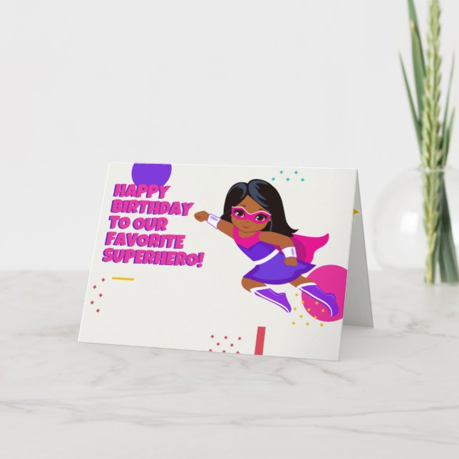 Parabéns de super-herói, 5"x7", Cartão dobrado (Frente)