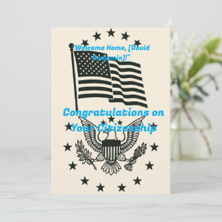 Parabéns do seu cartão de cidadania