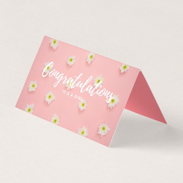 Parabéns, é uma menina. (Frente)